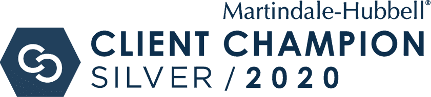 Martindale Hubbell Client Champion Silver 2020